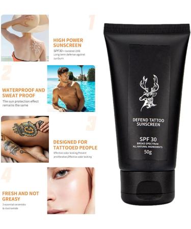 Tattoo Screen Sunscreen | 50g Sunscreen Lotion Prevents Fading Brightening and Moisturizing Aftercare - Buy Online on GoSupps.com