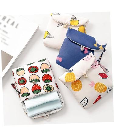 Healeved Menstration Crustation Lobster 4pcs Napkin Storage Bag Menstration Crustation Lobster Feminine Menstruation Bag s Coin Holder Canvas Stand Makeup Brush Container Nursing Pad Bag - Buy Online on GoSupps.com