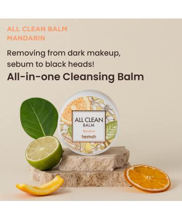 HEIMISH All Clean Balm Mandarin - 4.0 fl oz | Gentle Cleansing Balm for All Skin Types | International Shipping Available - Buy Online on GoSupps.com