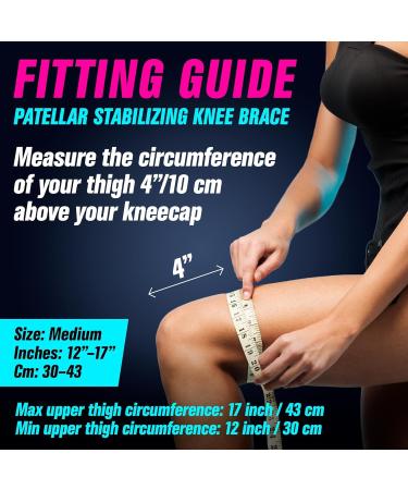 Knee Brace with Side Stabilizers for Pain Relief | Adjustable Patellar Support for Men & Women - Ideal for Running Meniscus Tear & Arthritis | One Size Fits 17-23 Inches - Buy Online on GoSupps.com