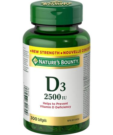 Nature's Bounty Vitamin E Pills And Supplement Helps Maintain Health 400Iu 200 Softgels & Vitamin D3 2500 IU 300 Softgels Helps to prevent Vitamin D deficiency Value Size Vitamin+ Vitamin D3 - Buy Online on GoSupps.com