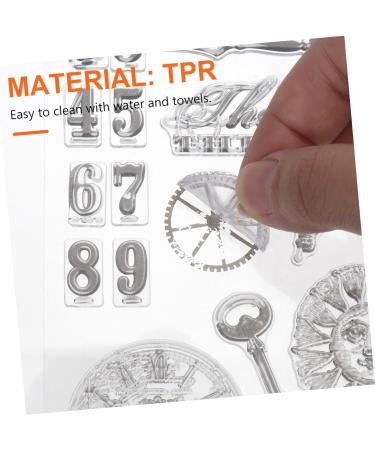 Lurrose Postage Stamps Scrapbook Embellishments Clear Stamp Block Mailing Stamps Silicone Stamps Seal Fine - Buy Online on GoSupps.com