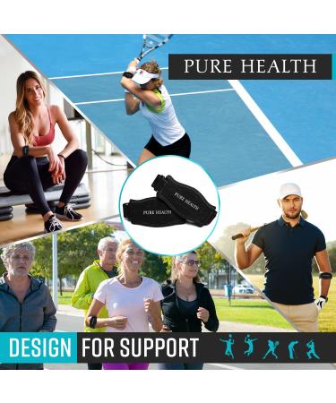 Pure Health Tennis Elbow Strap Support for Men & Women - Arm Support for Tennis Elbow Golfers Elbow Pain Relief -Adjustable Tennis Elbow Support -Elbow Brace with EVA Compression Pad Pack 2 - Buy Online on GoSupps.com