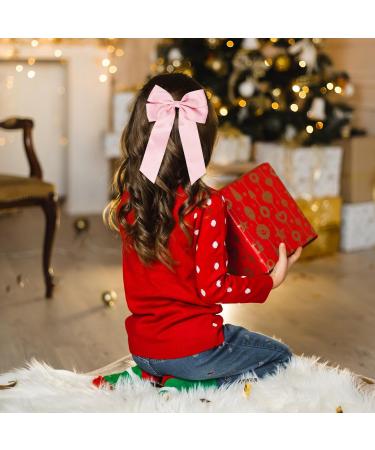 2 Pack Bow Hair Clips Black Hair Bows for Women Girls Large Bow Clips Hair Barrette Hair Accessories(Black Pink) - Buy Online on GoSupps.com