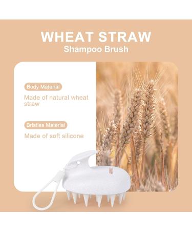 Aimike Organic Scalp Massage Brush - Stimulate Hair Growth & Reduce Dandruff | Head Massage Brush for Wet & Dry Hair - Baby Blue - Buy Online on GoSupps.com