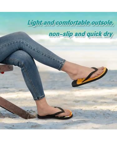 Shop Mnsruu Halloween Cat Moon Flip Flops - Stylish Slippers for Men & Women | Perfect for Home Spa and Travel - XL Size Available - Buy Online on GoSupps.com