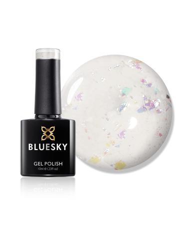 Bluesky Gel Nail Polish Zillionaire 80527 Transparent Chunky Glitter Long Lasting Chip Resistant 10 ml (Requires Drying Under UV LED Lamp)