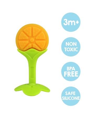 RaZbaby Infant & Baby Massager Teether Toy 3-Pack - Fruit-Shaped Multi-Texture Teethers | Soothes Sore Gums, BPA-Free Silicone, Hands-Free & Freezable | Safe for Babies 3M - Buy Online on GoSupps.com