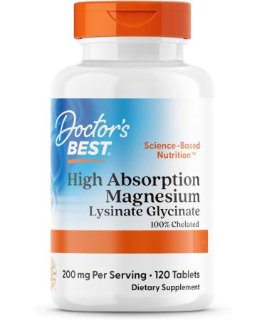 Doctor's BEST High Absorption Magnesium 200mg - 120 Tablets