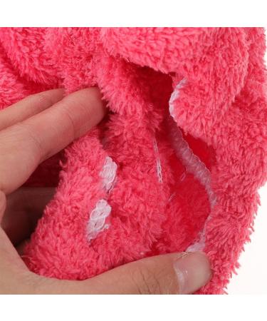 Quick Dry Hair Turbans for Women - Shower Cap & Towel Wrap - Medium Rosy Hair Drying Cap - Buy Online on GoSupps.com