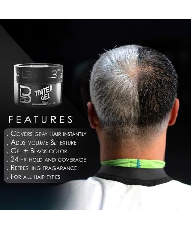 Level 3 Tinted Gel Black - Temporary Black Hair Gel with Strong Hold - Easy Rinse Out - Buy Online on GoSupps.com