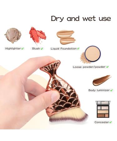 YOSENG Sunscreen Brush for Face - Kabuki & Self Tanning Applicator | Perfect for Liquid Foundation Powder & Cream Contour - Ideal for Kids Foundation Makeup - Buy Online on GoSupps.com