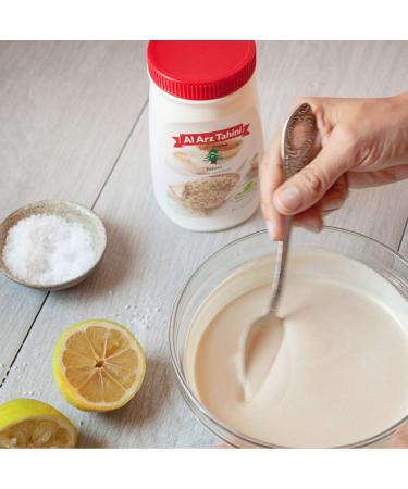 Al Arz Tahini Sesame Seed Paste 2 Pack (16 Oz Each) - Premium Quality Middle Eastern Tahini Paste - Buy Online on GoSupps.com