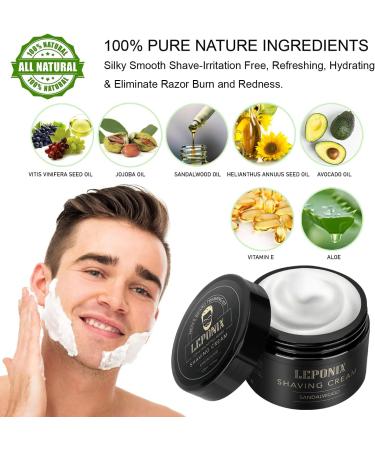 Men's Shaving Kit with Soap, Brush, Cream, Bowl & Aftershave - Gift Set for Him - Buy Online on GoSupps.com