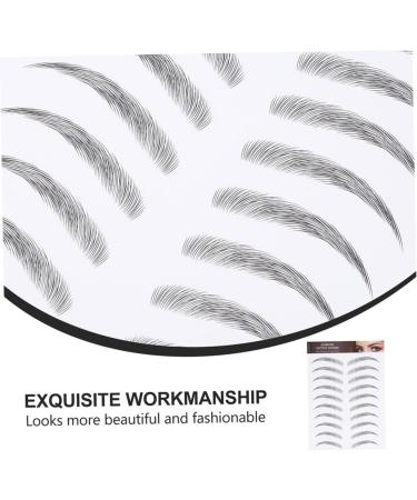 Beavorty 6 Sheets Waterproof Eyebrow Stickers Temporary Eyebrow Hair- Transfer Stickers Man Eyebrow Trimming 21x15cmx2pcs Blackx2pcs - Buy Online on GoSupps.com