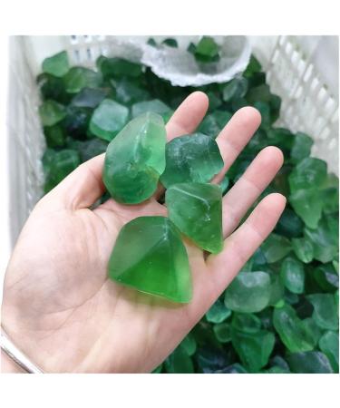 Natural Crystal Rough 300g Natural Green Fluorite Quartz Crystal Stone Rock Rough Polished Gravel Specimen Natural Crystals Decoration Chakra Reiki Balancing - Buy Online on GoSupps.com
