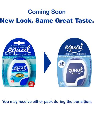 EQUAL 0 Calorie Sweetener Tablets Sugar Substitute Zero Calorie Sugar Free Sweetener Tablets 300-Count - Buy Online on GoSupps.com