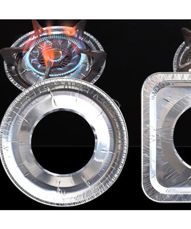 ROYALEAD Stove Cover - Aluminum Foil Round & Square Gas Stove Protector - 10pcs Kitchen Essential - Buy Online on GoSupps.com