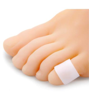 Bukihome toe protection 12x silicone toe caps for padding the toe blind cornal eyes cornea ideal to run walk stop toe pain small