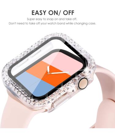 KADES Compatible for Bling Apple Watch Protective Case with Built-in Screen Protector for Apple Watch 40mm iWatch Series SE SE2022 6 5 4 (40mm Clear) Clear 40mm - Buy Online on GoSupps.com