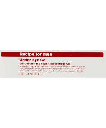Recipe for Men Under Eye Gel 0.85 Fl Oz - Reduce Puffiness and Dark Circles - Buy Online on GoSupps.com
