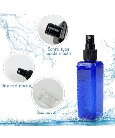 KKONHII 3Pcs Transparent Square Plastic Cosmetics Spray Bottles - 3oz Fine Mist Face Spray, DIY Homemade, Easy Carry - 100ml - Buy Online on GoSupps.com