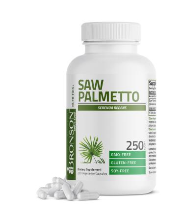 Bronson Saw Palmetto Extra Strength Supports Healthy Prostate Function & Urinary Health Support - Non GMO, 250 Vegetarian Capsules 250 Count (Pack of 1)