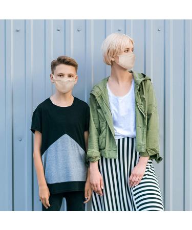 JAGO Kids Facial Mask 10 Pack | Pure Cotton Breathable Filter Compartment | Ages 3-8 | Colorful & Comfort Fit | Oral Nose Protection - Pink - Buy Online on GoSupps.com