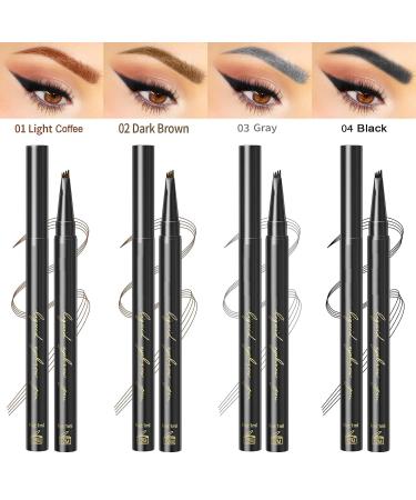 Housn Eyebrow Pencil - Waterproof Long-Lasting Microblading Pen in Black - Perfect for Precise Eyebrow Shaping - Buy Online on GoSupps.com