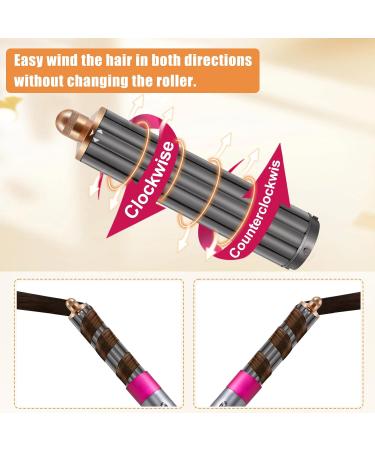 Long Curling Barrels Hair Tool for Dyson Airwrap Styler HS05 HS01 2 In1 40MM Self-Curling Attachment - Buy Online on GoSupps.com