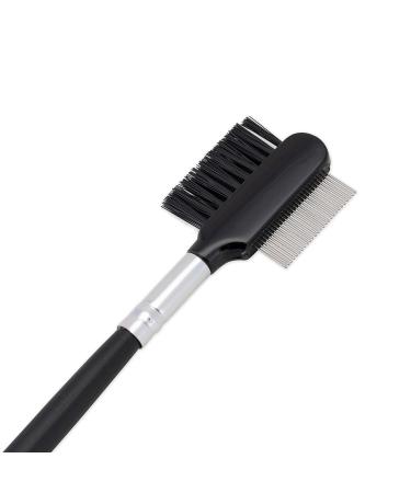 K-Pro 2-in-1 Eyebrow Brush & Eyelash Comb - Metal Dual Tool for Perfect Brows & Lashes | International Shipping - Buy Online on GoSupps.com
