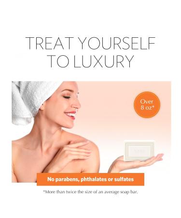 AGRARIA Luxury Bath Bitter Orange Soap Bar | French Triple Milled | Moisturizing Shea Butter & Kukui Oil | 8 oz - Unisex Soap for Optimal Hydration - Buy Online on GoSupps.com