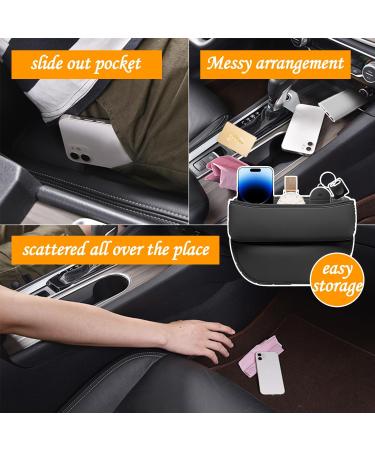 Black Car Seat Organizer Bag - Front Seat Console Pocket for Cell Phone and Keys - Buy Online on GoSupps.com