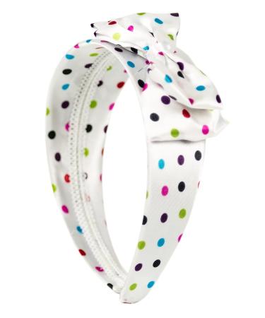 Retro Colorful Dots Headband Hair Accessory | Elastic Bow Style | International Shipping Available - Buy Online on GoSupps.com