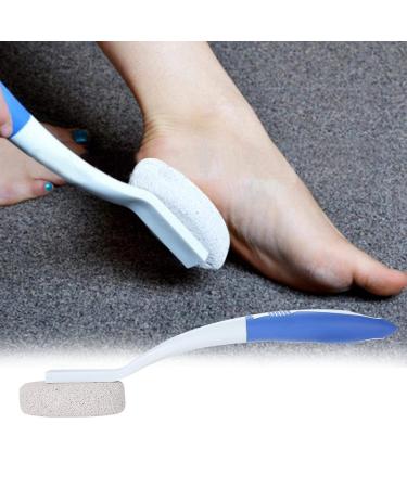 Bimsstein Foot Scrubber: Natural Corn Remover & Pedicure Tool with Long Handle for Dead Skin Calluses Heels Elbows & Hands - International Shipping Available - Buy Online on GoSupps.com