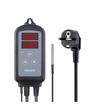 Inkbird ITC-2T thermostat digital temperature controller with two heating sockets day night cycle timer alarm function for terrarium greenhouse reptile - Buy Online on GoSupps.com