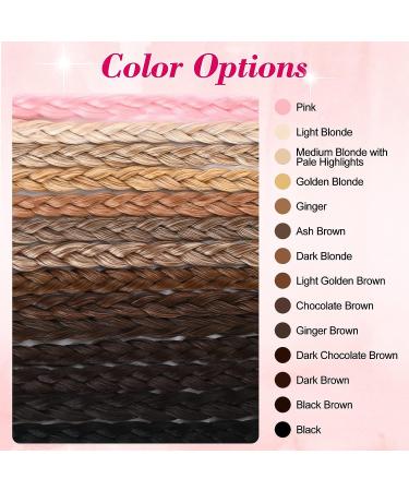 REECHO 22 Golden Blonde Braided Hair Extensions - Pack of 4 | Clip-in Baby Braids for Women - Buy Online on GoSupps.com