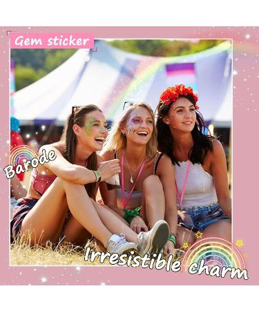 9 Sheets Face Jewels Stickers Gems KAPASKI Eye Body Face Gems Rhinestone Eye Body Jewels Stickers Self Adhesive Rhinestones Rainbow Face Gems for Women Festival Accessory - Buy Online on GoSupps.com