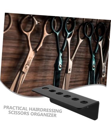 Hairdressing Scissors Stand Desk Top Organizer Desktop Stand Grooming Clippers Scissor Holder for Acrylic Office Supplies Magnetic Scissor Holder Shear Rack Organizer Wall 19x7.7cm Black - Buy Online on GoSupps.com