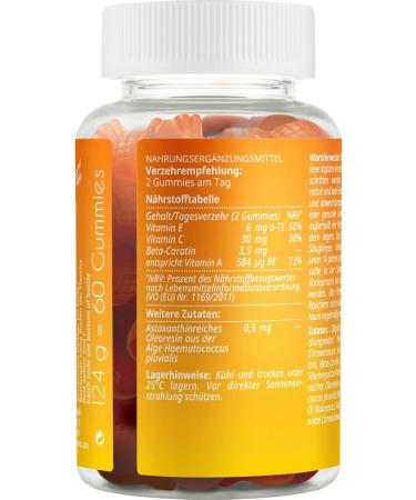 Essence Inao Inner & Outer Beauty Tan | Vegan Gummy Bears | Dietary Supplement with Vitamins A E & C | Beta-Carotene | 60 Pieces - Buy Online on GoSupps.com