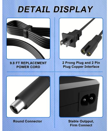 Segway Ninebot Charger 42V 1.7A | Compatible with ES2/ES4/E22/ES1L Electric Scooters | Replacement Charger for Ninebot Segway ES Series KickScooters - Buy Online on GoSupps.com