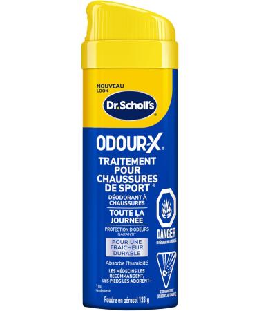 Dr. Scholl's Odour Destroyers Medicated Foot Powder 311 g & Odour-X Sneaker Treater Spray 133g Health Personal Care + TEXTILE_DEODORIZER 070847018919 - Buy Online on GoSupps.com