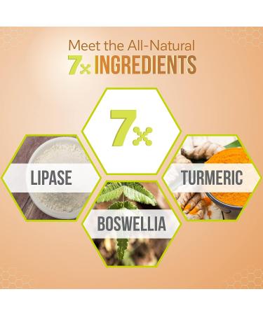 Kalaya 7X Joint Support Supplement - 60 Capsules with Boswellia, Turmeric, MSM, Bromelain, Lipase, and Vitamin C - Buy Online on GoSupps.com