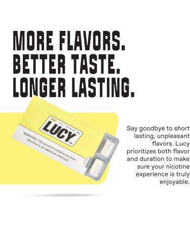 Lucy Chew and Park 4mg Nicotine Gum 10 Pack Red Mango - 100 Pieces | Cleaner Nicotine Alternative with Great Taste | Convenient Chew for Nicotine Relief (Red Mango) - Buy Online on GoSupps.com