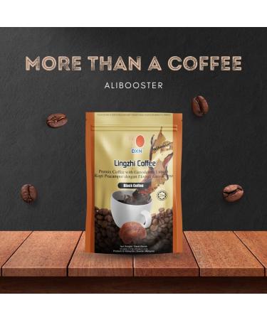 Alibooster DXN BLACK COFFEE Caf noir Lingzhi Reishi - Original - Champignon Ganoderma - 20 sachets x 4.5 grammes - Buy Online on GoSupps.com