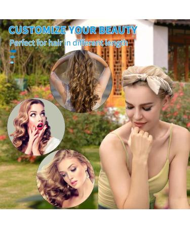 Heatless Curling Band - New Overnight Curly Winder for Medium to Long Hair | No Heat DIY Curls with Hairpin | Beige - Buy Online on GoSupps.com