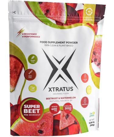 Super Beet Pre-Workout Supplement - Vegan Nitrate & Citrulline Boost 20 Portions 100% Natural Low Carb - Buy Online on GoSupps.com