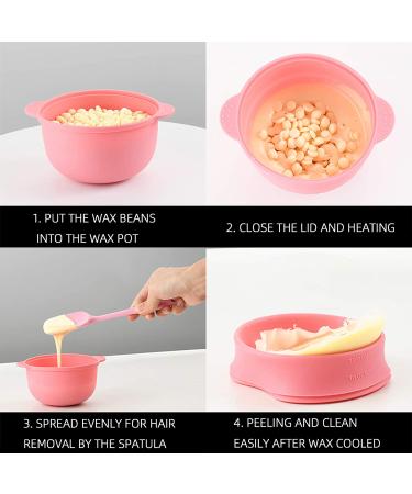 16oz Non-Stick Wax Pot Replacement - Reusable & Removable Bowl for 500ml Wax Heater - Pink - Buy Online on GoSupps.com
