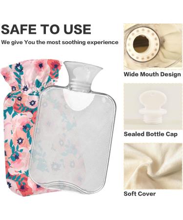 NAANLE 2L Hot Water Bottle with Cover Peon Pear Rose Flowers | Back Pain Relief & Cold Therapy Hand & Foot Warmer - Buy Online on GoSupps.com