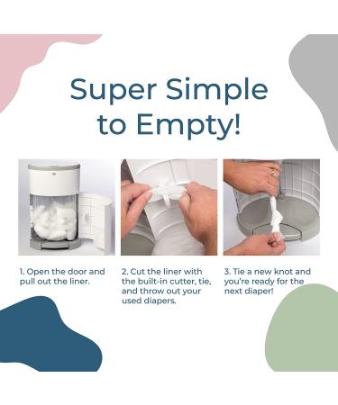 Dekor Plus Diaper Pail Biodegradable Refills - Economical, Quick & Simple Replacement | 2 Count | Exclusive End-of-Liner Marking - Buy Online on GoSupps.com